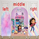Gabby maison de poupée arc Photo fond Gabby couverture thème arc fond Double face élastique couvertures 