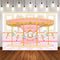 Carousel Photography Backdrops Kids Party Idea Banner Background Pink Indoor Amuse Backdrops Photo Studio