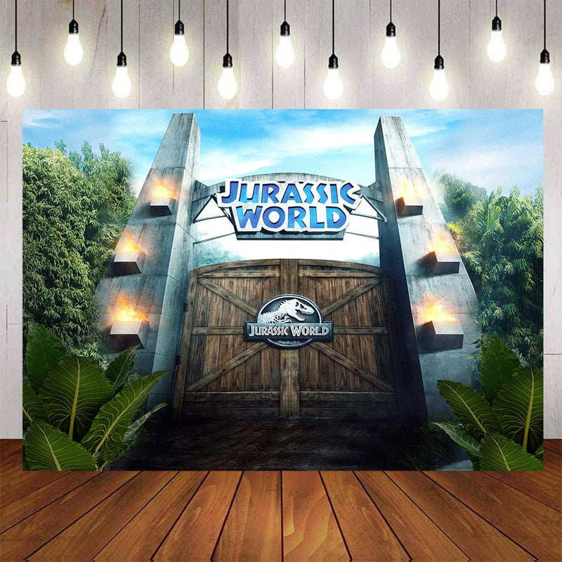 Animals Photography Backdrops Children Custom Park World Dinosaur Birthday Background Party Backdrops Photo Studio