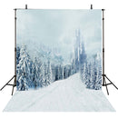 snow scenery backdrop -snow white backdrop- forest backdrop -trees photo backdrop snow landscape- photo booth props christmas -photo booth props winter scenery -photography backdrops 8x12 snow -photography backdrops winter snow