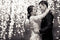 Arrière-plan de fête de bal pour photographie de mariage, arrière-plan de photographie de mariée, éclairage noir, accessoire Photo pour séance Photo