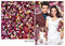 Toile de fond florale de fête de bal pour la photographie de mariage arrière-plans photographiques de mariée fleurs Photocall accessoire Photo