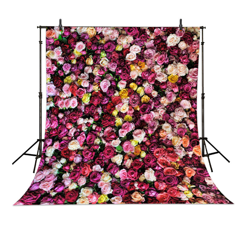 Floral Prom Party Backdrop for Photography Wedding Bridal Photographic Backgrounds Flowers Photocall Photo Prop