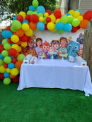 Cocomelon Family Themed Backdrops Children Kids Birthday Party Photo Background for Photography Decorations Banner Supplies
