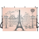  Eiffel Tower backdrop for photography Paris background for photo booth studio kids party banner photo backdrop