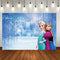 Custom Princess Party Photo Background Snow Queen Baby Shower Backdrops