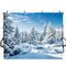 Snowscape Backdrop Winter Tree Snow Scenes Photography Background For Photo Studio Vinyl Photo Backdrops