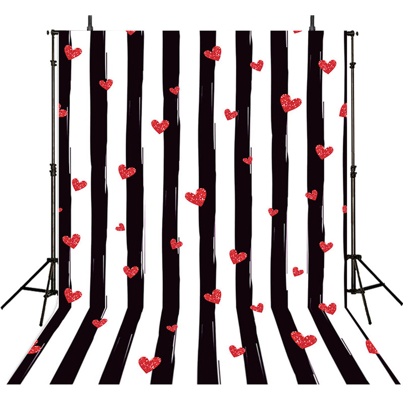 vinyl valentines day backdrops for photography 5x7ft black white streaks background red heart backdrops for photography love backdrop fringe wood backdrops for photographers valentines day backdrops stripes backgrounds
