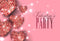 Valentine Party Photography Backdrops Pink Sweetheart Photo Props Banner Sparkle Diamond Valentine's Day Background Photo Studio