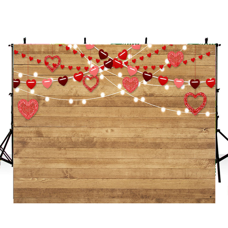 Fondos de fotografía Piso de madera Fotografía de vinilo para telón de fondo Día de San Valentín Fondos fotográficos impresos digitales para estudio fotográfico