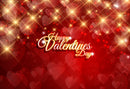 Valentine Party Photography Backdrops Red Sweetheart Photo Props Banner Sparkle Diamond Valentine's Day Background Photo Studio