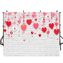 vinyl backdrops for photography 7x5ft valentines day background white wall photo booth props red heart backdrops for photography backdrop brick wall white backdrops for photographers valentines day backdrops sway background