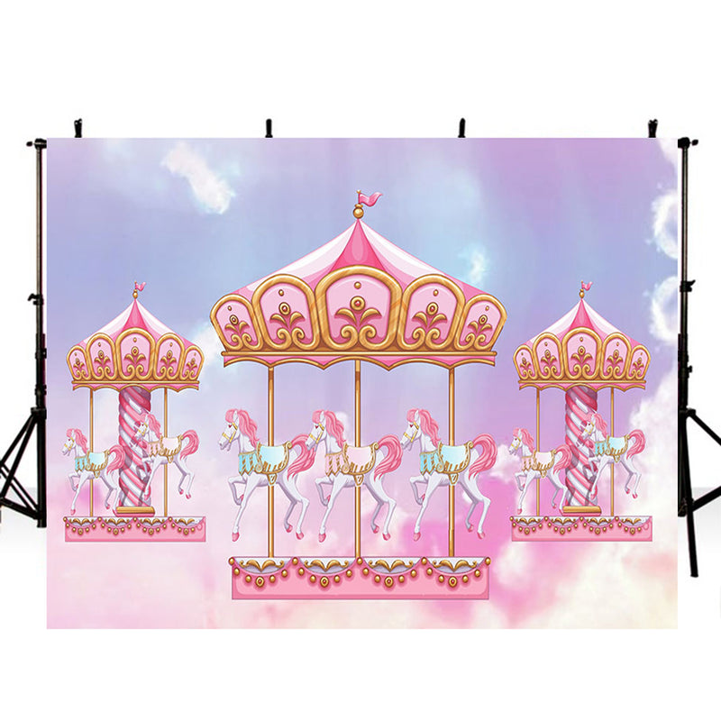 photo booth backdrop carousel backdrops customized pink photo backdrop for girls photo backdrop amusement park for kids 8x6 background for photography party backdrops for photographers birthday photo backdrop vinyl
