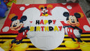 Baby Shower Photography background Cartoon Mickey Mouse Custom Child Birthday Party Photo Studio Backdrops Banner Decoration