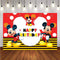 Baby Shower Photography background Cartoon Mickey Mouse Custom Child Birthday Party Photo Studio Backdrops Banner Decoration