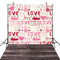 Wood Floor Valentine Party Photography Backdrops Pink Love Sweetheart Photo Props Valentine's Day Background Photo Studio Adults