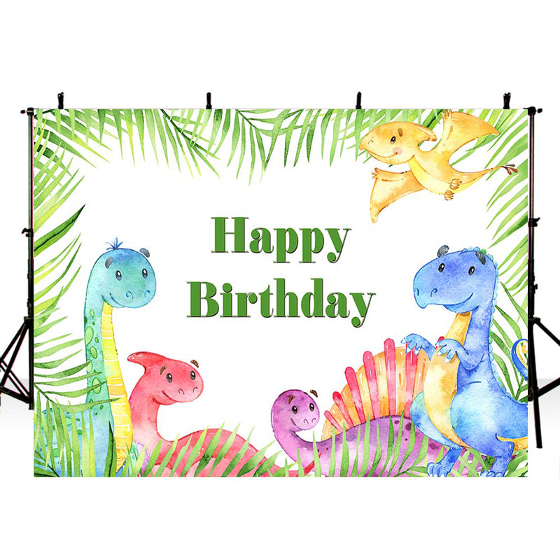 Happy Birthday Photography Background Animals Zoo Jungle Safari Party Banner Photo Studio Backdrop Kids Birthday Banner Photo Prop