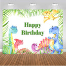 Happy Birthday Photography Background Animals Zoo Jungle Safari Party Banner Photo Studio Backdrop Kids Birthday Banner Photo Prop