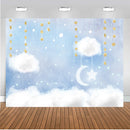 Twinkle Twinkle Litter Star Photography Backdrops Stars Moon Vinyl Photography Backdrop Newborn Photo Booth Props Party