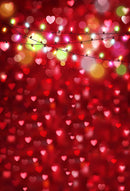 Love Valentine Photography Backdrops Red Heart Party Decor Valentine's Day Photocall Sparkle Bokeh Background Photo Studio