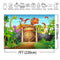 Animals Zoo Photo Background Dinosaur Jurassic Park Party Decoration Kids Birthday Banner Backdrop for Photography Studio