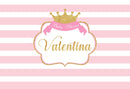 Baby Shower Photography Backdrops Pink Stripes Photo Props Banner Flowers Valentine's Day Background Photo Studio Adults