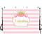 Baby Shower Photography Backdrops Pink Stripes Photo Props Banner Flowers Valentine's Day Background Photo Studio Adults