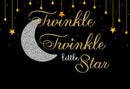 twinkle twinkle little stars backdrop for pictures 10x8 vinyl photo booth props moon photography backdrops black background for photographer stars backdrops for kids