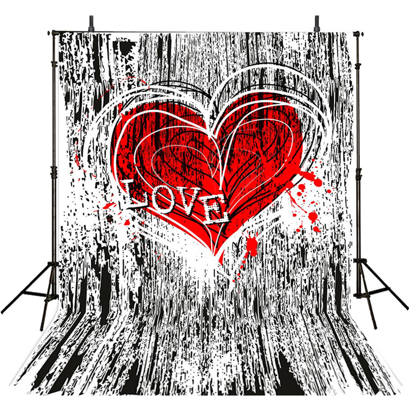 6x8ft vinyl valentines day backdrops for photography black white streaks background red heart backdrops for photography love backdrop fringe wood backdrops for photographers valentines day backdrops stripes backgrounds