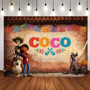Vinyl Photography Backdrops Coco Family City View Miguel Remember Me Music Dream Guitar Banner Photo Backdrop For Photo Studio
