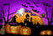 photo backdrop halloween 10x8 purple photo backdrop for halloween meiguisha Pumpkin Lantern photography background for child backgound for picture moon