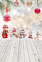winter snowman photo backdrop wood floor christmas photography background snowflake photo booth props Merry Xmas backdrops kids