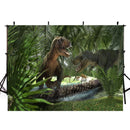8ft Jurassic Park photo backdrop animals zoo dinosaur photo booth props happy birthday photography background tropical theme vinyl backdrops for picture summer for kids giraffe Elephant background child party