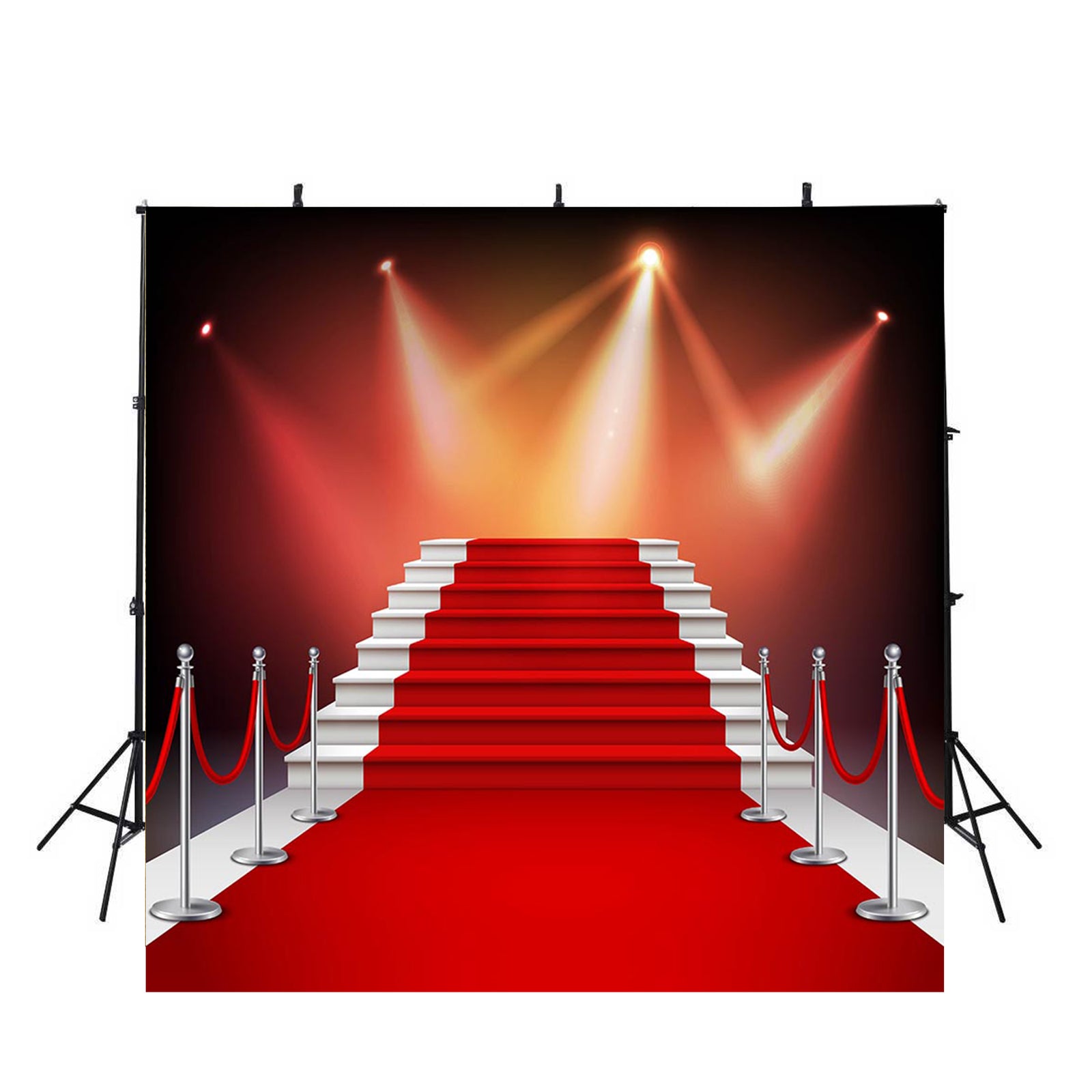 red carpet photo booth props Hollywood star backdrop for picture 8ft