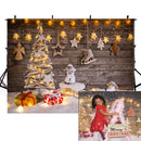 wood floor photo backdrop twinkle stars photography background Merry Christmas photo booth props winter snow vinyl backdrops kids
