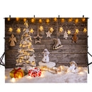 wood floor photo backdrop twinkle stars photography background Merry Christmas photo booth props winter snow vinyl backdrops kids