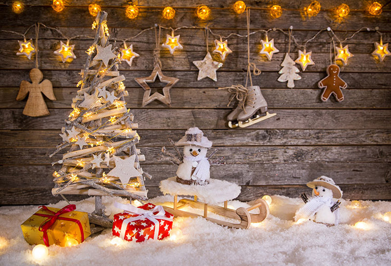 wood floor photo backdrop twinkle stars photography background Merry Christmas photo booth props winter snow vinyl backdrops kids