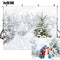 winter snow photo backdrop white snowflake Christmas tree photography background Merry Xmas eve photo booth props indoor decor Vinyl Fabric backdrop