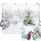 Winter Snow Tree Backdrop White Christmas Photography Backdrop Snow Scenes Photo Background Studio Background for Picture