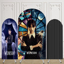 Wednesday Addams Arch Photo Background Wednesday Cover Theme Arch Background Double Side Elastic Covers