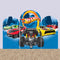 Hotwheels Photo Background Hot Wheels Birthday Party Cover Theme Arch Background Double Side Elastic Covers