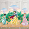 Customize Size Disney Princess Photo Background Princess Cover Theme Arch Background Double Side Elastic Covers