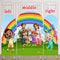 Customize Size Photo Background Kids Melon Cover Theme Arch Background Double Side Elastic Covers
