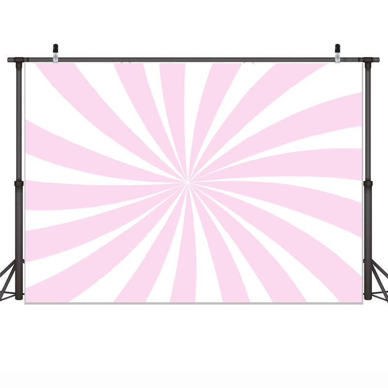 Pink Illusion Photo backdrop for girls Birthday Party Backdrop 1st Birthday Pink Stripes Photo Background for Children