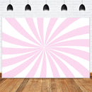 Arrière-plan de Photo d'illusion rose pour filles, arrière-plan de fête d'anniversaire de 1er anniversaire, arrière-plan de Photo à rayures roses pour enfants