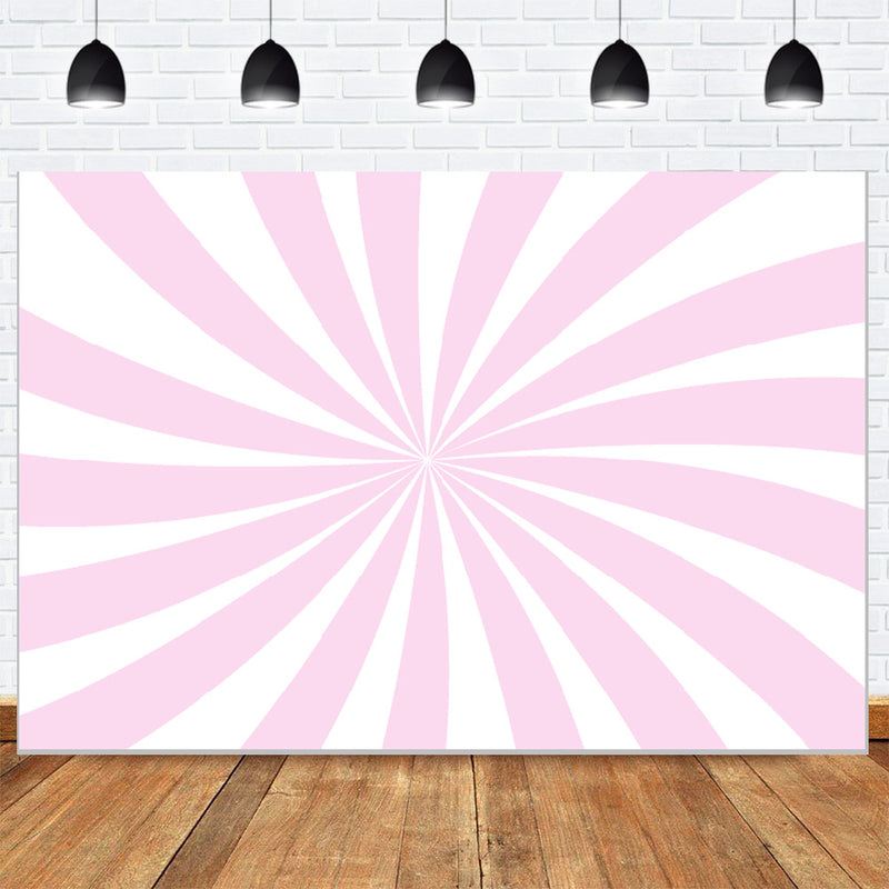 Pink Illusion Photo backdrop for girls Birthday Party Backdrop 1st Birthday Pink Stripes Photo Background for Children