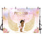 royal princess backdrop for photography Angel wing newborn baby shower background for photo studio party decoration little girl