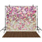 Flowers Backdrop for Photography Girls Photographic Backgrounds Birthday Wood Floor Photo Props