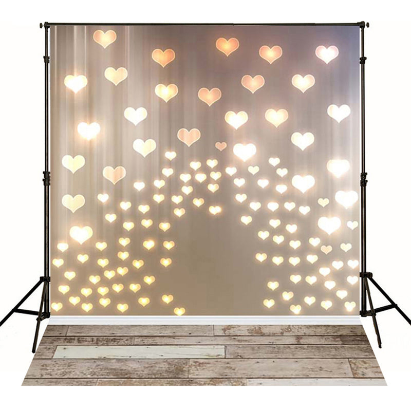 Bokeh Heart Backdrop for Photography Baby Shower Photographic Backgrounds Birthday for Girls Photo Props