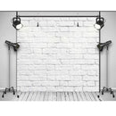 White Wall Backdrop for Photography Baby Shower Photographic Backgrounds Birthday Brick Wall Photo Props
